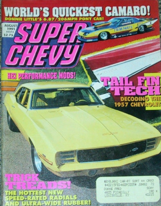 SUPER CHEVY 1991 AUG - L-89 CHEVELLE, 8-SEC. CAMAROS